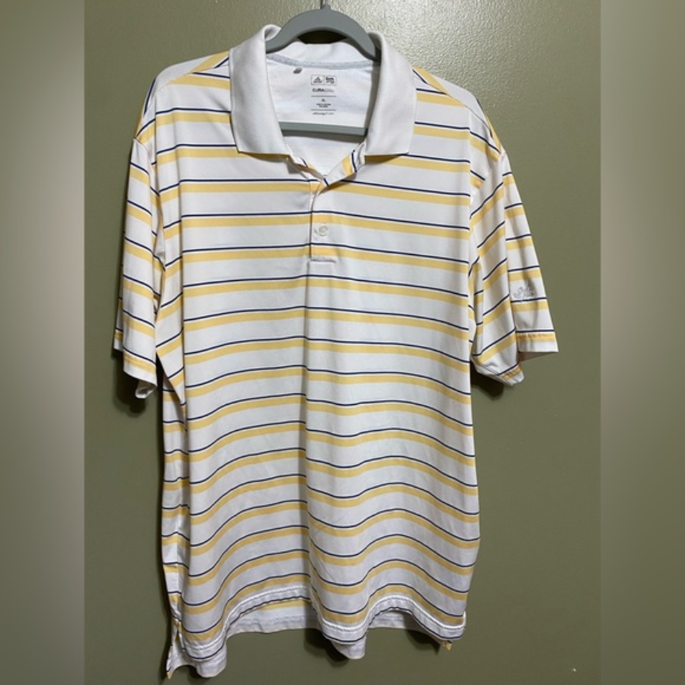 Striped Adidas Polo, Size XL